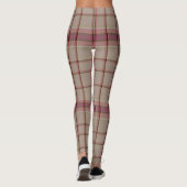 Pink Tartan Weihnachten Leggings (Rückseite)
