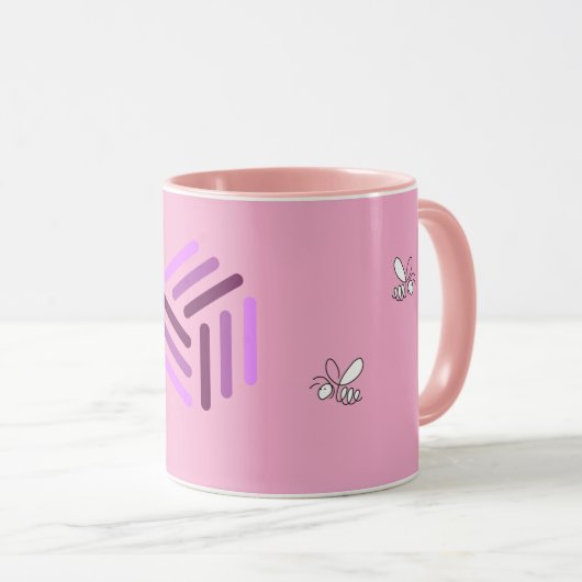 Pink-Tasse des Imkers Tasse (VorderseiteRechts)