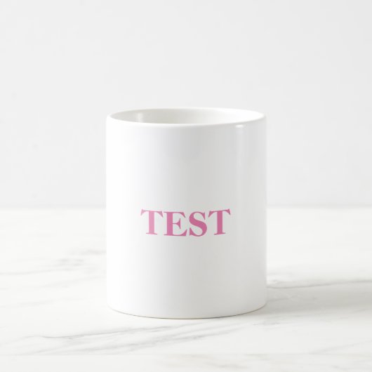 Pink-Tasse testen Kaffeetasse (Mittel)