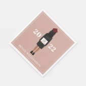 Pink Tassel war die Hassle Graduation Party Serviette (Ecke)