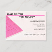 Pink-Tastatur-Informationstechnologie Visitenkarte (Vorderseite)