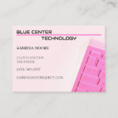 Pink-Tastatur-Informationstechnologie Visitenkarte (Vorderseite)