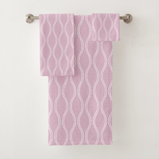 Pink Tatewaku Same Komon Badhandtuch Set (Insitu)