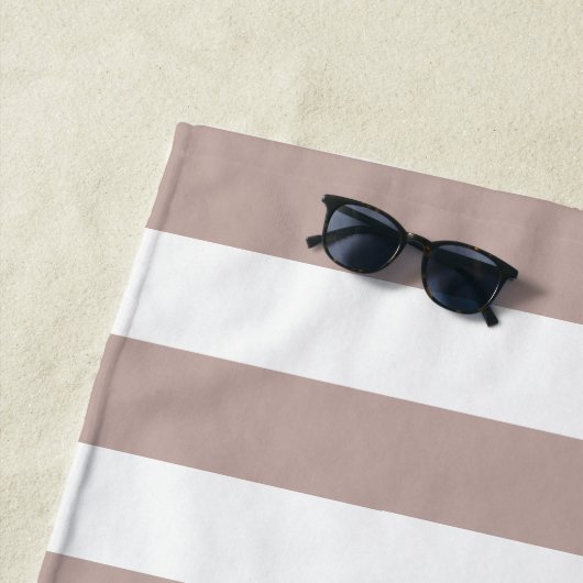 Pink Taupe Personalisiert Bachelorette Wochenende Strandtuch (Beispiel)