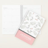 Pink Taupe Wasserfarbe Floral 2019 Personalisiert Planer (Anzeige)