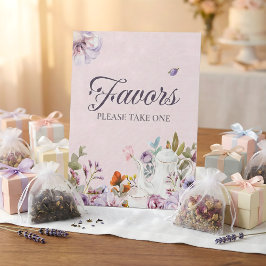 Pink Tea Party Thema Brautparty Favoriten Sockelschild