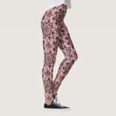 Pink Tea Roses Kaleidoscope Leggings (Rechts)