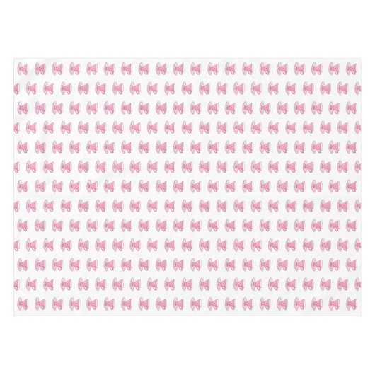 Pink Teacup Handgemalt Wasserfarbe Girly Pattern Tischdecke (Vorderseite (Horizontal))