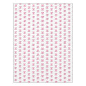 Pink Teacup Handgemalt Wasserfarbe Girly Pattern Tischdecke (Vorderseite)
