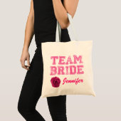 Pink Team Bride Tote Bag Tragetasche (Vorderseite (Produkt))