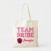 Pink Team Bride Tote Bag Tragetasche (Vorne)