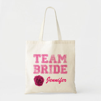 Pink Team Bride Tote Bag Tragetasche