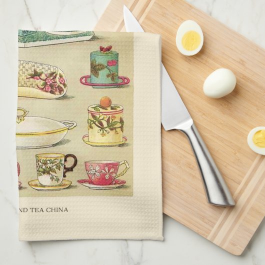 Pink Teapot Geschirrtuch (Viertel Falte)