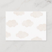 Pink Teddy Bär Hot Air Ballon Windelwölfe Begleitkarte (Rückseite)