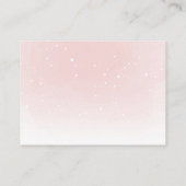 Pink Teddy Bär mit Balloons Diaper Raffekarte Begleitkarte (Rückseite)