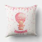 Pink Teddy Bear Air Ballon Kissen (Rückseite)