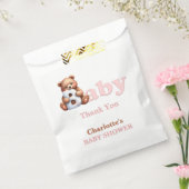 Pink Teddy Bear Baby Dusche Danke Geschenktütchen (Versiegelt)