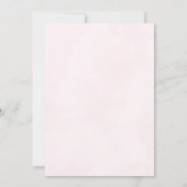 Pink Teddy Bear Baby Dusche Einladung (Rückseite)