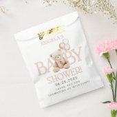 Pink Teddy Bear Baby Dusche Gefallen Taschen Geschenktütchen (Versiegelt)