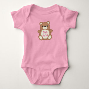 Pink Teddy Bear Baby Dusche Strampler