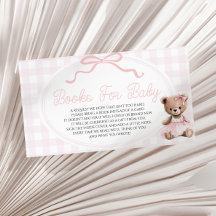 Pink Teddy Bear Baby Shower Books For Baby