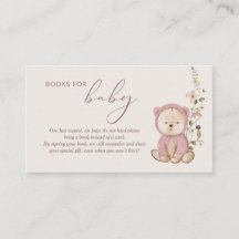 Pink Teddy Bear Babydusche Bücher für Baby