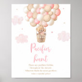 Pink Teddy Bear Balloon Schnuller Hunt Game Poster (Vorne)