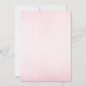 Pink Teddy Bear Bear Bearly Wait Baby Dusche Einladung (Rückseite)