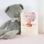 Pink Teddy Bear Bear Bearly Wait Baby Dusche Einladung