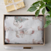 Pink Teddy Bear Christmas Seidenpapier (Geschenk)