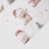 Pink Teddy Bear Christmas Seidenpapier (Detail)
