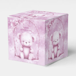 Pink Teddy Bear Favor Box Geschenkschachtel