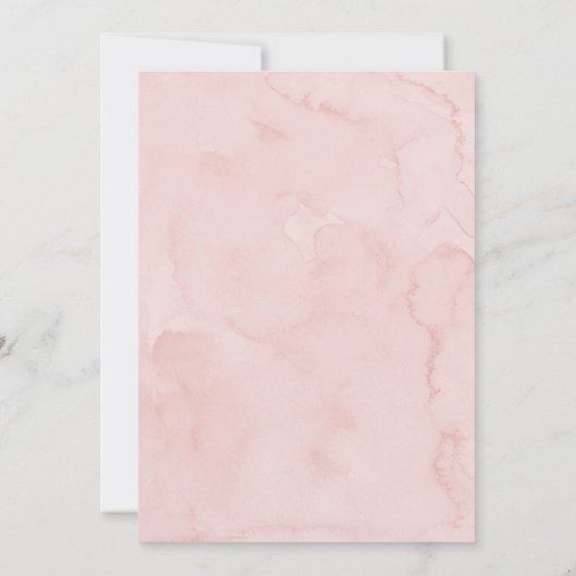 Pink Teddy Bear Heißluftballon Geburtstag Einladung (Rückseite)