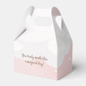 Pink Teddy Bear mit Balloons Gefallen Box Geschenkschachtel (Rückseite)