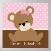 Pink Teddy Bear Poster (Vorne)