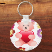 Pink Teddy Bear Schlüsselanhänger (Vorderseite)