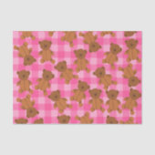 Pink Teddy Bear Tissue Paper Seidenpapier (Vorderseite)