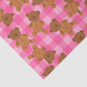 Pink Teddy Bear Tissue Paper Seidenpapier (Ausschnitt)