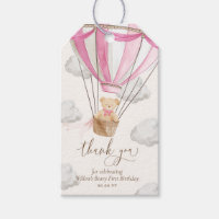 Pink Teddy Bear Vielen Dank, dass Sie am ersten Ge