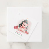 Pink Teddy Bear Weihnachten Geschenkanhänger (Beispiel)