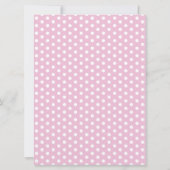 PINK Teddy Birthday Girl Einladung (Rückseite)