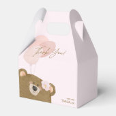 Pink Teddy wir können frühzeitig abwarten Mädchen  Geschenkschachtel (Rückseite)