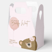 Pink Teddy wir können frühzeitig abwarten Mädchen  Geschenkschachtel (Geöffnet)