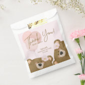 Pink Teddy wir können frühzeitig abwarten Twin Bab Geschenktütchen (Versiegelt)