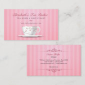 Pink-Tee-Cup Visitenkarte (Vorne/Hinten)