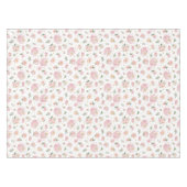 Pink Tee Party Babydusche Tablette Tischdecke (Vorderseite (Horizontal))