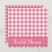 Pink Tee Party Brautparty Einladung (Vorne/Hinten)