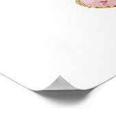 Pink Tee Party Brautparty Willkommen Poster (Ecke)