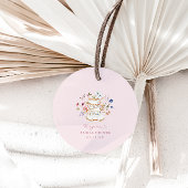 Pink Tee Party Geschenkanhänger