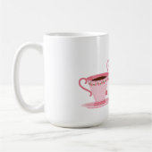Pink Tee Set Themed Sticker Kaffeetasse (Links)